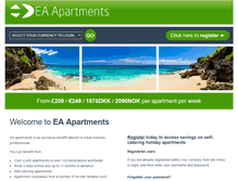 Tablet Screenshot of eaapartments.com